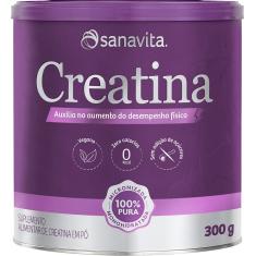 Suplemento Em Pó Sanavita Creatina 100% Pura Monohidratada 300G 