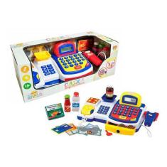 Caixa Registradora Infantil Azul Dmt3816 - Dm Toys