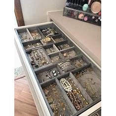 Porta Joias Organizador de Gavetas em Veludo