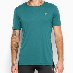 Camiseta Fila Gorpcore Assimétrico Masculina - Verde