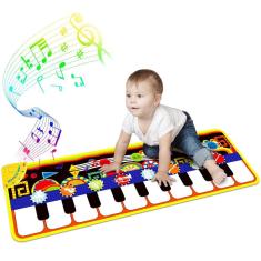 Tapete de piano RenFox Baby com 25 sons musicais para 1-3 anos