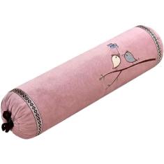 Travesseiro de pescoço de trigo sarraceno, travesseiro de pescoço de cilindro de trigo sarraceno Travesseiro de reforço ajustável Suporte de pescoço cervical Alívio da dor no pescoço Respirável Sono f