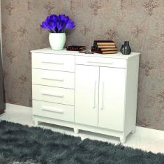 Cômoda Sapateira 5 Gavetas 2 Portas Sírius Vila Rica