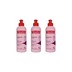 Creme Para Pentear Yamasterol 200G Queratina - Kit Com 3Un