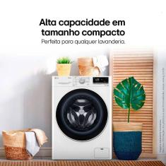 Lava e Seca Smart LG VC4 12kg com Inteligência Artificial AIDD CV5012WC4