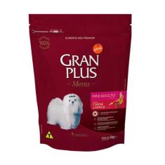 Ração Gran Plus Menu Cães Adultos Mini Carne e Arroz, 3kg