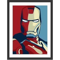 Quadro Decorativo Super Heróis Homem De Ferro Decorações Com Moldura -