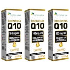 KIT 3X Coenzima Q10 Sublingual em gotas 30ml - Flora Nativa Sabor:Laranja