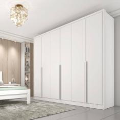 Guarda Roupa Casal 6 Portas 6 Gavetas - Fortuna-Neve - Tcil Móveis