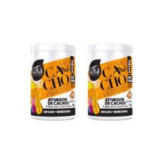 Ativador De Cachos Gota Dourada Argan E Querat 1000G-Kit/2Un
