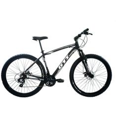 Bicicleta MTB Aro 29 GTI 27V Freios Hidráulico K7 Trava-Unissex