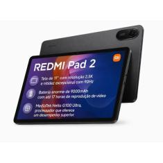 Tablet Xiaomi Redmi Pad 2 256GB 8GB WiFi Tela 11 2.5K Helio G100 Ultra