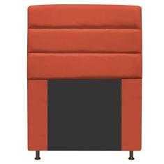 Cabeceira Estofada Turim 90 cm Solteiro Suede Terracota - ADJ Decor