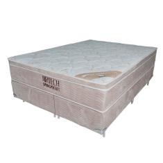 Conjunto Cama Box Queen Airtech De Molas Ensacadas Ortobom Bege