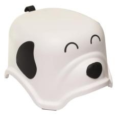 Banquinho Infantil 1 Degrau Cachorrinho Branco Kababy