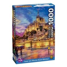 Quebra-cabeça - 1000 peças - Luar em Monte Saint-Michel