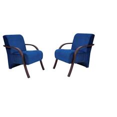 Kit 2 Poltronas Decorativas Azul Gigante Móveis