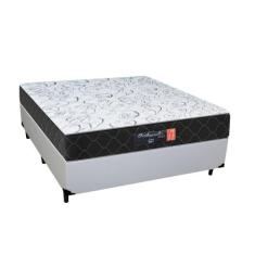 Cama Box Casal + Colchão Semi Ortopédico Extra Firme Espuma D33 Prime 