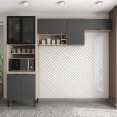 Cozinha Compacta Firenze 03 Peças 7 Portas - Demóbile
