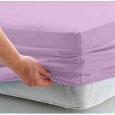 Lençol Super King c/ elástico, Percal 200 Fios 100% Algodão - Dryka En