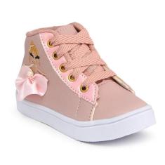 Tênis Botinha Personagem Bailarina Infantil Menina Escolar Volta as au