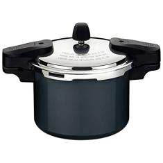 Panela de Pressão Tramontina Torino em Alumínio com Revestimento Interno e Externo Cerâmico Verde Petróleo 20 cm 4,5 L