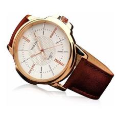 Relógio Masculino Yole 358 Marrom Pulseira Couro - Yazole