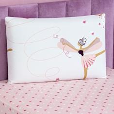 Jogo De Cama Lençol Bouti Infantil Kids Solteiro 02 Peças - Bailarina