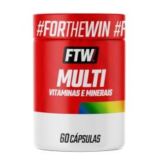 FTW Multi Vitaminas e Minerais com Vitaminas A, C, D, E, Complexo B, Zinco e Selênio, Suplemento Alimentar para Energia, Vitalidade e Bem-Estar (60 Cápsulas)