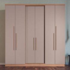 Guarda Roupa Casal 6 Portas 2 Gavetas Sonata Móveis Castro, Angelin/Du