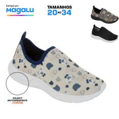 Calce Fácil Menino Infantil Tênis Estampa Bichinhos criança Solado Esc