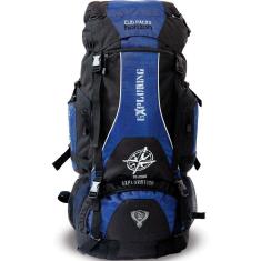 Mochila 70 Litros Para Camping E Trekking -Azul- Clio
