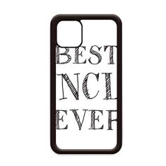 Capa Best Uncle Ever com citação de coração para iPhone 11 Pro Max para Apple Mobile Case Shell