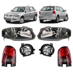 Kit Gol G4 Farol Mascara Negra Lanterna Fume Milha 06 A 13