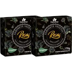 2UN Sabonete Vegetal Rosas Negras 170g Davene (2)