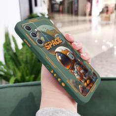 Capa de astronauta espacial para Samsung A54 A34 A24 A14 A04 A04S A04E A73 A53 A33 A23 A13 A03 A72 A52 A52S A32 A22 A12 A71 A51 4G 5G, verde escuro 1, para Samsung A04
