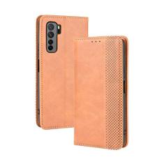 Capa para Huawei Honor Nova 7 SE, capa flip carteira de couro para Huawei Honor Nova 7 SE, capa magnética retrô para celular, capa carteira de telefone com compartimentos para cartões