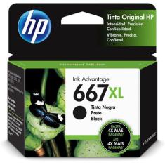 Cartucho HP 667XL Preto 3YM81AL Advantage, Preto