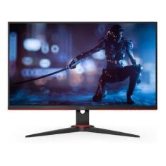 Monitor gamer AOC 24G2SE  165hz 1ms  23.8" preto e vermelho 100V/240V