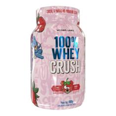 100% Whey Crush (900g) – Concentrado com Coenzima Q10 e Blend de Vitaminas | Suporte Muscular, Energia Diária e Nutrição Completa - Strawbear – 30 Porções