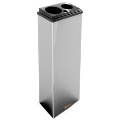 Lixeira Inox Para Copos Descartáveis - Copos Água Café e Mexedor - Ald