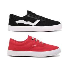 Kit 2 Pares Tênis Casual Unissex + Palmilha Anatômica Com Bolha em Gel