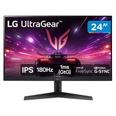 Monitor Gamer 180Hz UltraGear 1ms (GtG) LG 24GS60F-B 24" Full HD IPS NVIDIA G-SYNC-Unissex