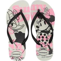 Chinelo de Dedo Havaianas Slim Disney Feminino-Feminino