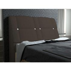 Cabeceira Com Baú Itália Cama Box Queen 160 Cm Chocolate