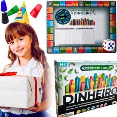 Jogo O pequeno empresario jogos de tabuleiro infantil pedagógicos educativos brinquedo educacional educação financeira didático lúdico para menino menina 6 anos presente dia das crianças selo inmetro