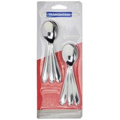 Conjunto de Colheres para Chá, Aço Inox, 6 Peças, Tramontina, Inox