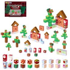 Calendário do Advento Gleamkid 2024 com 24 blocos de quebra-cabeça magnéticos