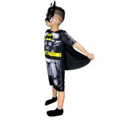 Fantasia Infantil Batman Curta Com Mascara De plástico Festa - Alicia 