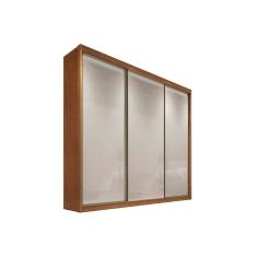 Guarda Roupa Solteiro 3 Portas E 4 Gavetas Sollo-logan Freijo Cumaru C- Fendi